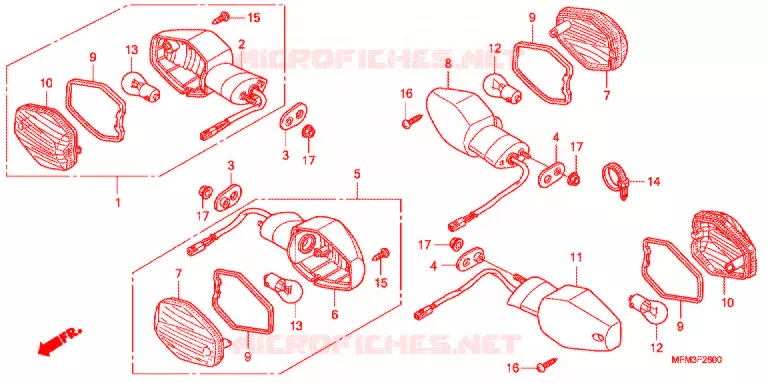 KNIPPERLICHT(2) Honda MOTO 400 CB 2010  CB400AA