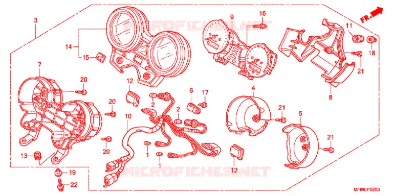 COMBINATIEMETER Honda MOTO 400 CB 2011  CB400AB