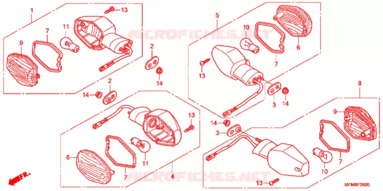 KNIPPERLICHT(2) Honda MOTO 400 CB 2014  CB400AE