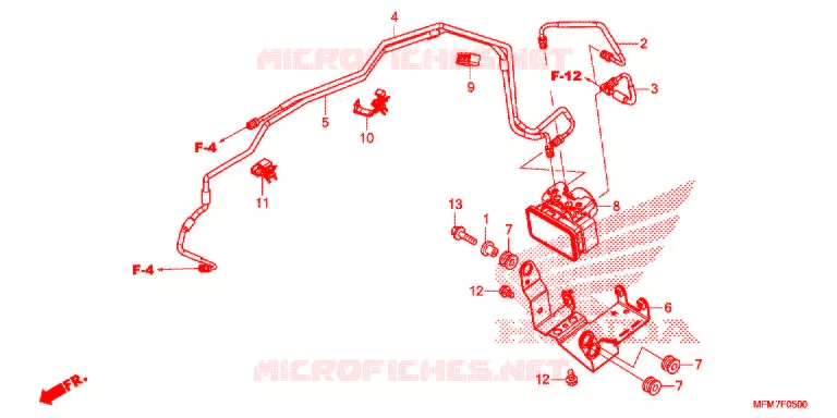 VOORREM HOOFDCILINDER/ABS MODULATOR Honda MOTO 400 CB 2014  CB400AE