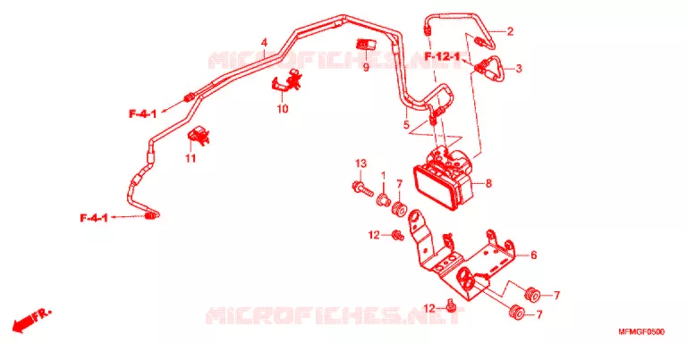 VOORREM HOOFDCILINDER/ABS MODULATOR Honda MOTO 400 CB 2017  CB400AG