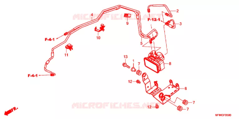 VOORREM HOOFDCILINDER/ABS MODULATOR Honda MOTO 400 CB 2017  CB400AG