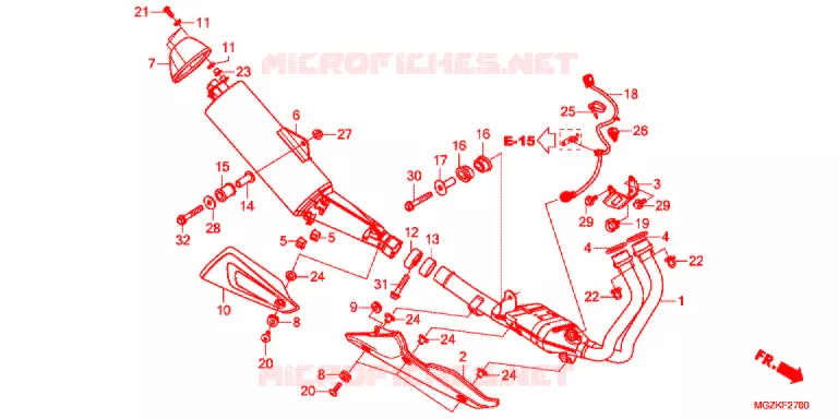 UITLAATDEMPER(2) Honda MOTO 400 CB 2013  CB400FAD