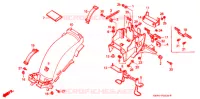 ACHTER STROOMLIJNKAP voor Honda CB 400 F CB1 1990