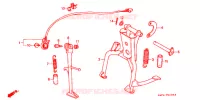 HOOFD STANDAARD/REMPEDAAL voor Honda CB 400 F CB1 1990
