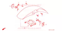 VOORSPATBORD voor Honda CB 400 F CB1 1990