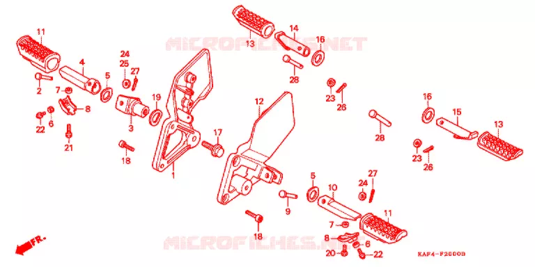 OPSTAP/KICKARM/ WISSEL PEDAAL Honda MOTO 400 CB 1990  CB400FL