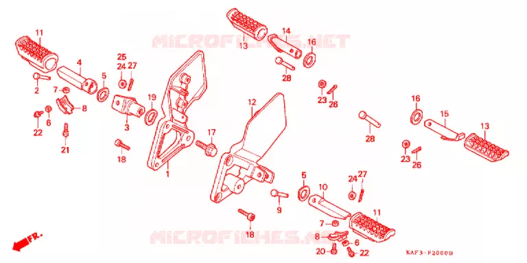 OPSTAP/KICKARM/ WISSEL PEDAAL Honda MOTO 400 CB 1990  CB400FL