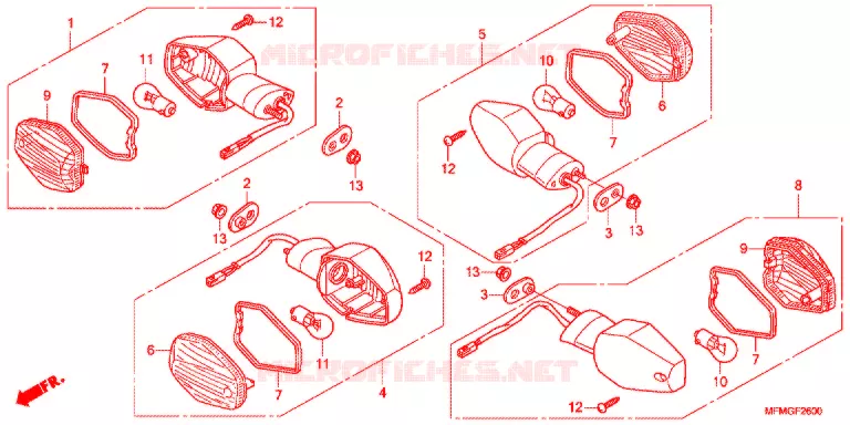 KNIPPERLICHT(2) Honda MOTO 400 CB 2017  CB400G