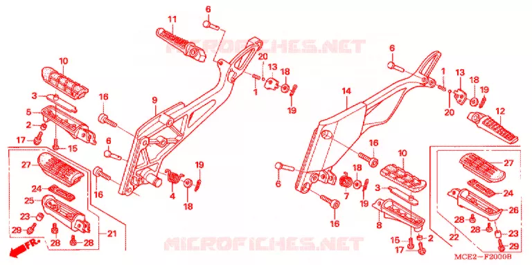 OPSTAP/KICKARM/ WISSEL PEDAAL Honda MOTO 400 CB 2009  CB400L9