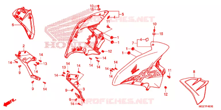 MIDDENKAP Honda MOTO 400 CB 2020  WH400A