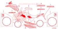 EMBLEEM/STREEP voor Honda CB 400 X ABS 2016