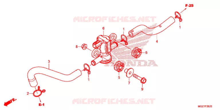 LUCHTINJECTIE SOLENOIDEKLEP Honda MOTO 400 CB 2022  WH400
