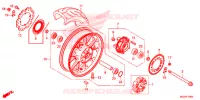 ACHTER WIEL voor Honda CB 500 F ABS 2015