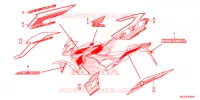 EMBLEEM/STREEP voor Honda CB 500 F ABS 2015