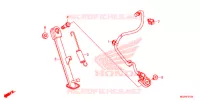 HOOFD STANDAARD/REMPEDAAL voor Honda CB 500 F ABS 2015