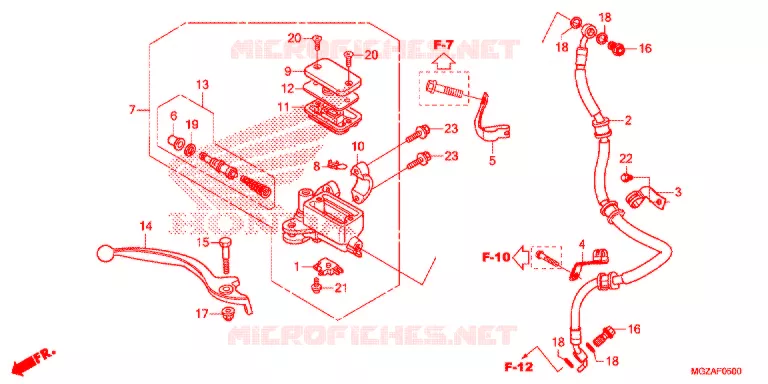 REMPOMP VOOR (STD) Honda MOTO 500 CB 2013  CB500FD