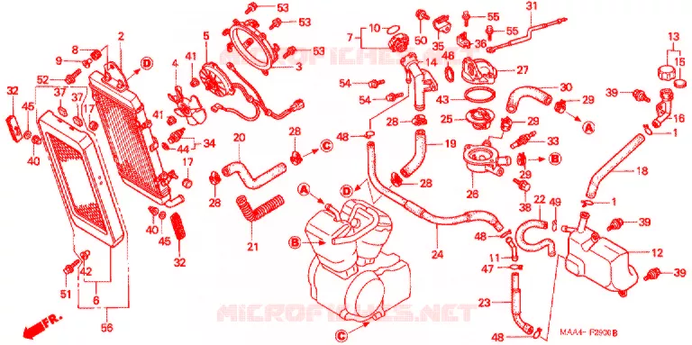 RADIATOR Honda MOTO 1100 SHADOW 1999  VT1100CX