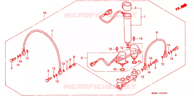 LUCHTDISTRIBUTEUR (A,SE) Honda MOTO 1500 GOLD-WING 1996  GL1500AT