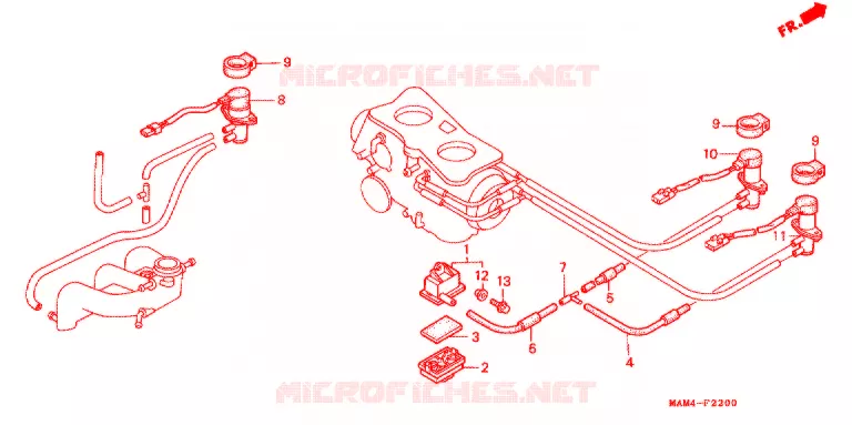 LUCHTINJECTIE  SOLENOIDEKLEP Honda MOTO 1500 GOLD-WING 1996  GL1500AT
