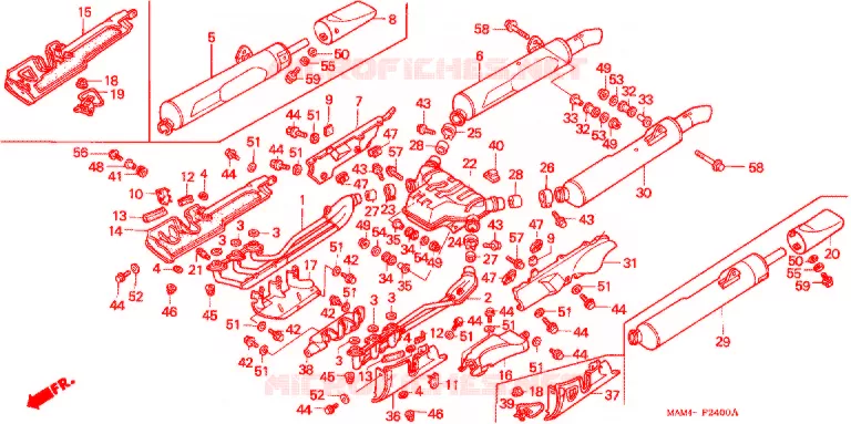 UITLAATDEMPER(2) Honda MOTO 1500 GOLD-WING 1996  GL1500AT