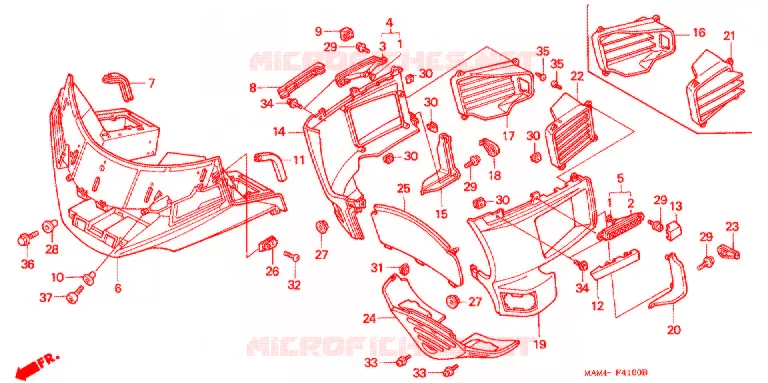 ZITTING/ACHTER KAP Honda MOTO 1500 GOLD-WING 1996  GL1500AT
