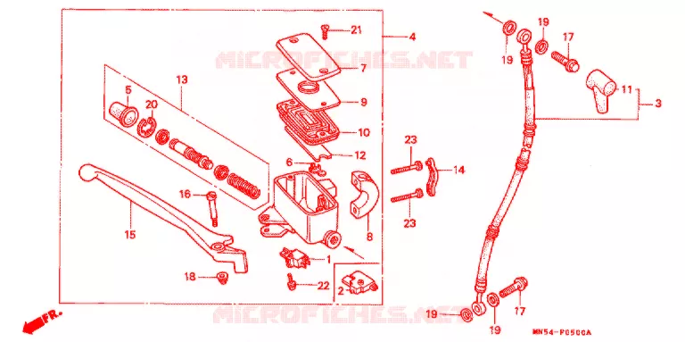 REMPOMP VOOR Honda MOTO 1500 GOLD-WING 1991  GL1500AM