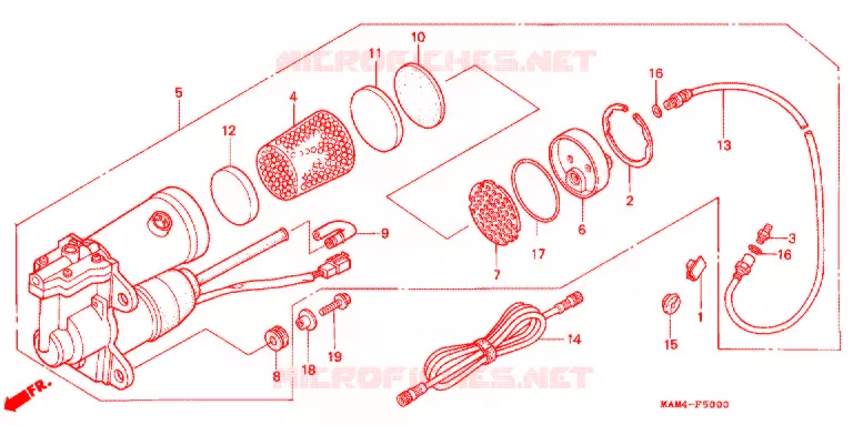 LUCHTPOMP (GL1500A,SE) Honda MOTO 1500 GOLD-WING 1997  GL1500AV