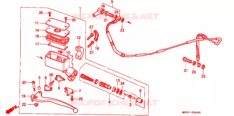 POMP Honda MOTO 1500 GOLD-WING 1990  GL1500L