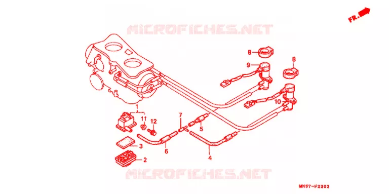 REGELKLEP LUCHTINJECTIE (GL1500L/SEL/SEM/AM/IM) Honda MOTO 1500 GOLD-WING 1990  GL1500L