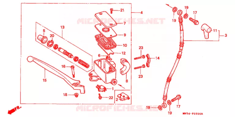 REMPOMP VOOR Honda MOTO 1500 GOLD-WING 1991  GL1500IM