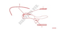 EMBLEEM/STREEP voor Honda CB 1100 ABS BLACK STYLE 2J 2014
