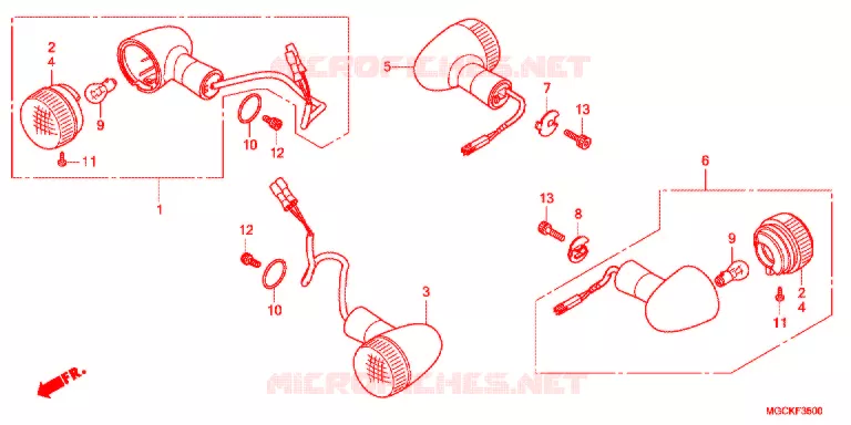 KNIPPERLICHT(2) Honda MOTO 1100 CB 2014  CB1100E