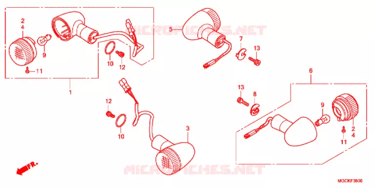 KNIPPERLICHT(2) Honda MOTO 1100 CB 2015  CB1100SADE