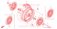 VOOR WIEL voor Honda CBR 1100 SUPER BLACKBIRD 2002