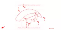 VOORSPATBORD voor Honda CBR 1100 SUPER BLACKBIRD 2002