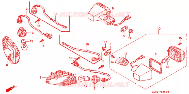 KNIPPERLICHT(2) Honda MOTO 1100 CBR 2002  CBR1100XX2