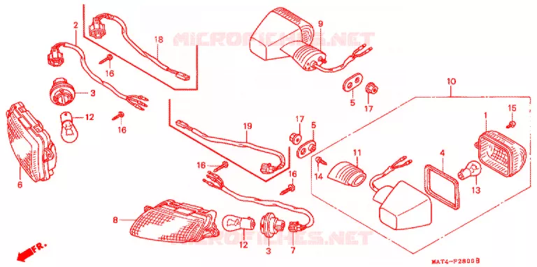 KNIPPERLICHT(2) Honda MOTO 1100 CBR 2000  CBR1100XXY