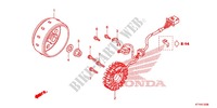 LINKS KRUKAS AFDEKKING/ GENERATOR(2) voor Honda CBR 125 2007