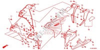 MIDDENKAP/ONDER KAP voor Honda CBR 250 R ABS RED 2012