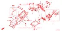 ACHTER STROOMLIJNKAP voor Honda CBR 250 R PRETO 2012