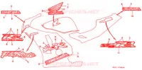 EMBLEEM/STREEP (5) voor Honda CBR 250 RR 1995