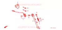 HOOFD STANDAARD/REMPEDAAL voor Honda CBR 250 RR 1995