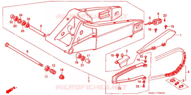 ZWAAI-ARM/KETTINGKAST Honda MOTO 250 CBR 1996  CBR250RRR_II