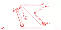 HOOFD STANDAARD/REMPEDAAL voor Honda CBR 400 R 2014
