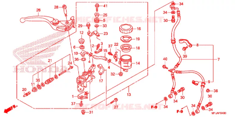 REMPOMP VOOR Honda MOTO 600 CBR 2012  CBR600RRC