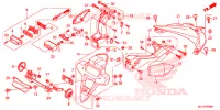 ACHTERSPATBORD / KENTEKEN VERLICHTING voor Honda CBR 600 RR BLACK 2015
