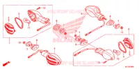 KNIPPERLICHT(2) voor Honda CBR 600 RR BLACK 2015
