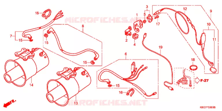 VERSTERKER/LUIDSPREKER/ MICROPHONE Honda MOTO 250 CB 2004  CB250P4