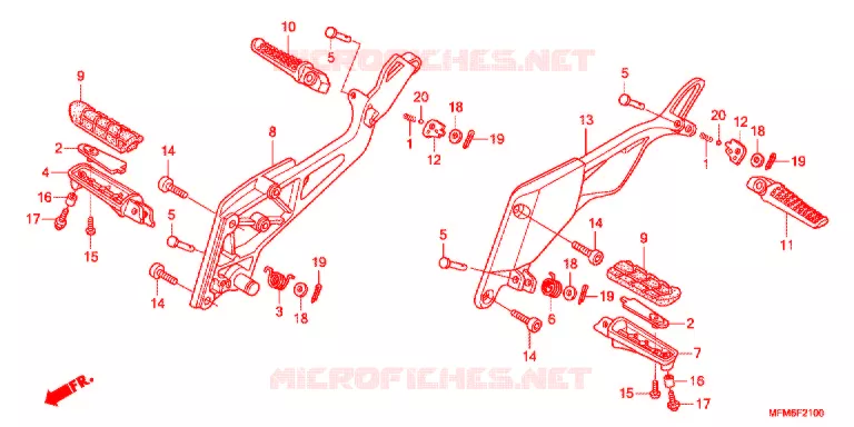 OPSTAP/KICKARM/ WISSEL PEDAAL Honda MOTO 400 CB 2015  CB400E